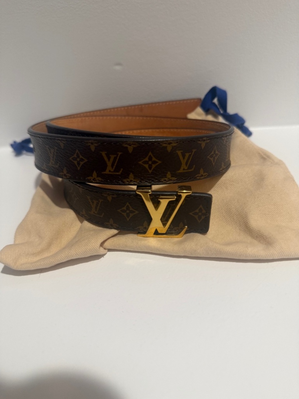 Authentic Louis Vuitton Monogram Belt